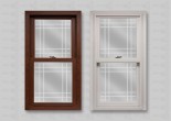 wp lang exterior platinum 2400 cherry oak white double hung double prarie v-groove glass